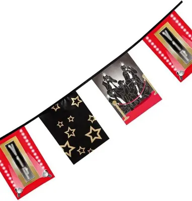 Immagine prodotto di "VIP Party" Pennantkette PE 20x30cm L: 6m | Schwarz