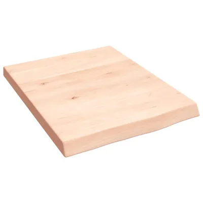 Image de vidaXL Plan de toilette 40x50x(2-4)cm Bois massif non traité