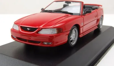 Produktbild von Maxichamps 940085630 Ford Mustang Cabrio 1994 rot 1:43