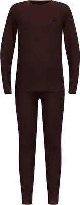 Produktbild von The Natural Merino 200 Base Layer top and Bottom set for Kids fudge (30910) 152