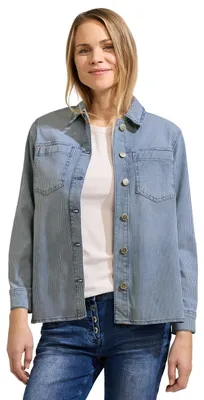 Obrázek produktu pro Cecil Damen, džínová bunda typu overshirt, středně modrá barva, velikost M