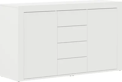 Produktbild von Möbel Weißes Sideboard Weiß Holz 120 x 36 x 69 cm Stauraum - Kommoden 3333856