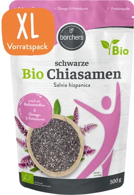 Produktbild von BORCHERSChia Samen Schwarz 500g