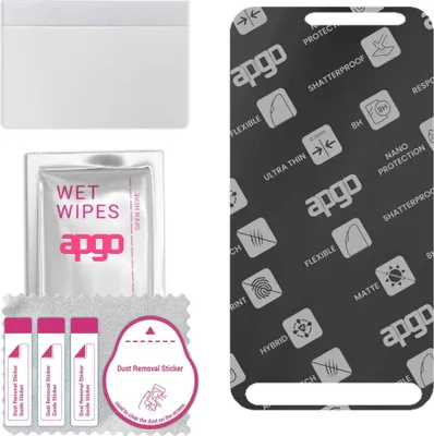 Produktbild von apgo Hybrid Schutzglas, Matt, kompatibel mit Samsung Galaxy Xcover 3 G389F, Flexible Nano Glass, toller Ersatz für Hartglas, kratzfester Displayschutzglas, Displayschutz, Full Glue