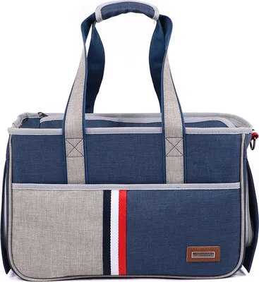 Imagen del producto de DODOPET: Transportín portátil para gatos y perros, bolso de viaje, bandolera para gatos y perros, jaula de transporte