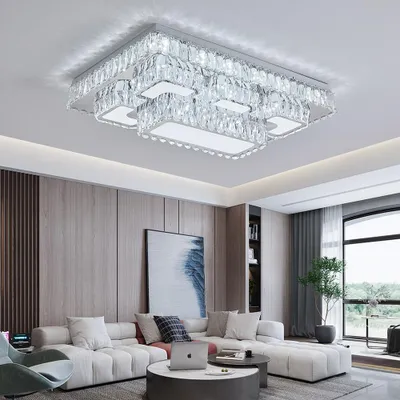 Produktbild von LED Deckenleuchte TY3019-75x50 cm Leuchte Lampe mit Fernbedienung oder Handy-App Lichtfarbe/Helligkeit einstellbar dimmbar