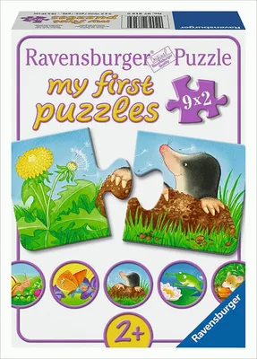 Obrázok produktu pre Ravensburger detské puzzle - 07313 Zvieratká v záhrade - moje prvé puzzle s 9x2 dielikmi - Puzzle pre deti od 2 rokov