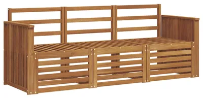 Immagine prodotto di vidaXL Set di 3 divani in legno massello di acacia naturale