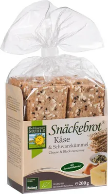 Obrázok produktu pre Snäckebrot - syr s čiernou rascou 200g