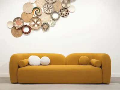 Produktbild von Casa Padrino Luxus Wohzimmer & Hotel Sofa Ocker 240 cm - Luxus Möbel