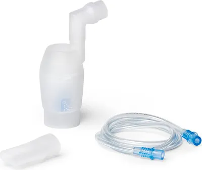 Produktbild von OMRON NEB6022 Year Pack, Mundstückersatz für Erwachsene und Kinder, Vernebler-Zubhör für OMRON X101 und X102 Total Inhalationsgeräte, Mundstück, Luftschlauch, OMRON Originalzubehör