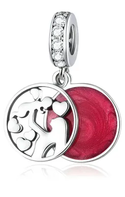 Produktbild von Silberner Charm-Anhänger Moederdag 2