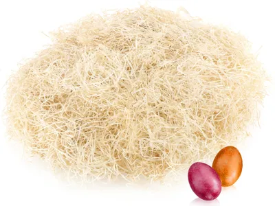 Produktbild von COM-FOUR® 160g Ostergras natur - für Osternester, Osterkörbe und Geschenkverpackungen - perfekt als Osterdekoration und Verpackungsmaterial