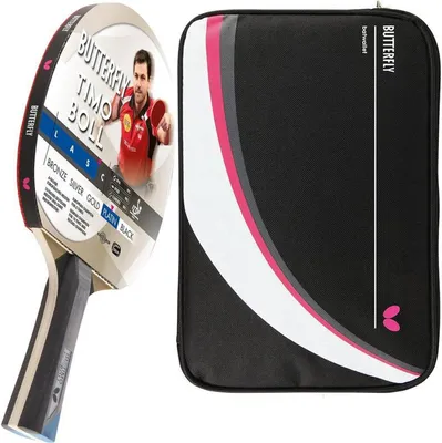 Produktbild von Butterfly 1x Timo Boll Platin 85026 Tischtennisschläger + Tischtennishülle Drive Case II