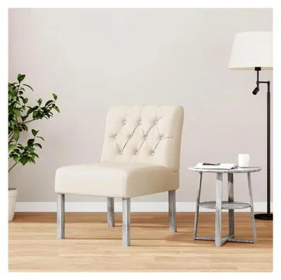 Produktbild von Lesesessel Moderner Polstersessel Leinenstoff mit Knopfheftung für Büro, Schlafzimmer, Arbeitszimmer