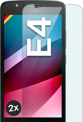 Produktbild von SCHUTZFOLIE FÜR MOTOROLA MOTO E4 - ECHTGLAS, Stückzahl:2er Set