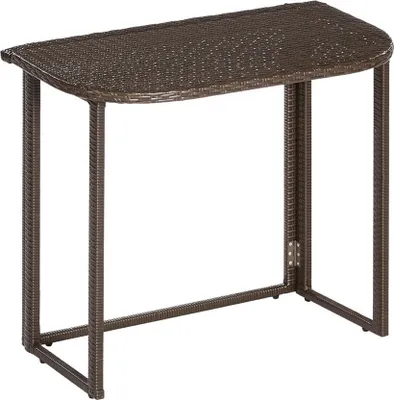 Produktbild von Merxx Klapptisch - Stahlgestell mit Kunststoffgeflecht braun - 28821-210