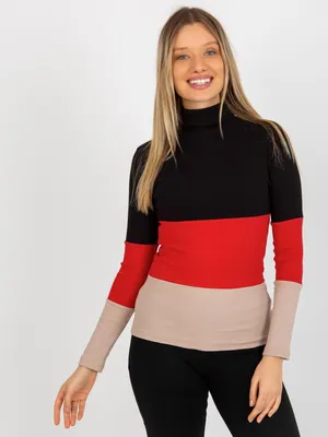 Produktbild von Relevance Damen-Rollkragenpullover Fathia rot Universal