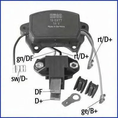 Produktbild von HITACHI 130377 Lichtmaschinenregler 14V für VOLVO F 10 Generator