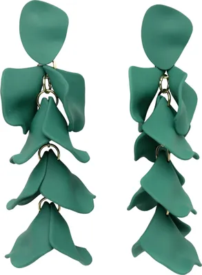 Image de Boucles d'oreilles KI-33999 - Vert Foncé KP33999