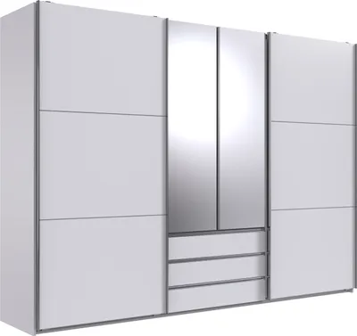 Produktbild von Schwebetürenschrank >MAGIC< in WEISS - 300x216x65cm (BxHxT)