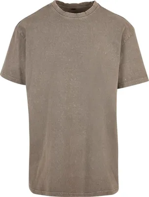 Produktbild von Build Your Brand BY189 | Herren T-Shirt Acid Washed Heavy Oversize Tee - Farbe: Dark Khaki - Größe: 5XL