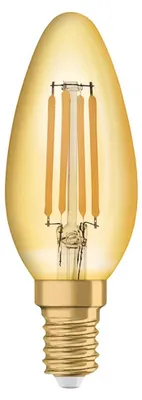 Immagine prodotto di Osram LED Candela a filamento Vintage 1906 4W = 35W E14 Oro diffuso 410lm extra bianco caldo 300°