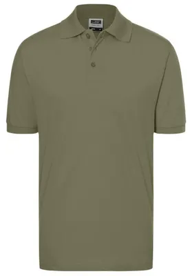 Imagen del producto de Camiseta polo "Clásica" para hombre, marca James and Nicholson, modelo LT2604 (talla L), color verde oliva