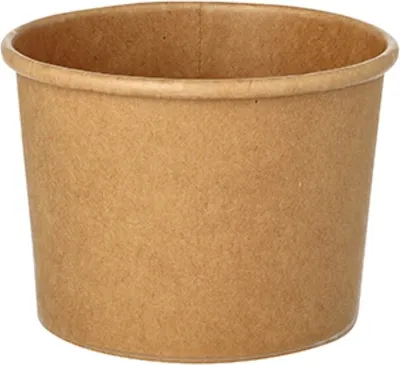 Produktbild von Starpak 25 Suppenbecher, Pappe rund 350 ml Ø 9,8 cm · 7 cm braun | Packung (25 Stück)