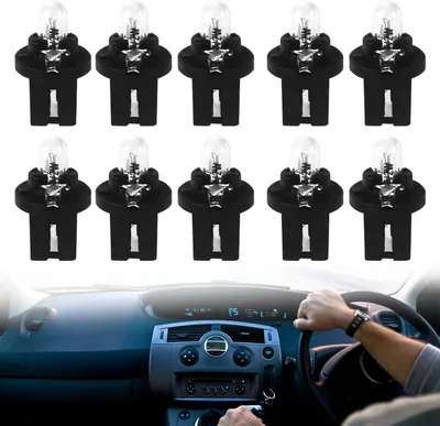 Productafbeelding van Dashboardlampen - Autolampen Indicatielampjes - Interieur Verlichting - Warm Geel Licht - 10 stuks - Geel