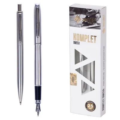 Produktbild von ZENITH Silber, Luxusset / Kugelschreiber 0,8mm + Füllfederhalter, Box, 7020200
