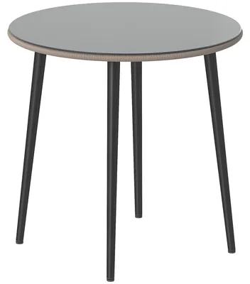 Produktbild von Runder Gartentisch, 80 cm, Glas & Rattan