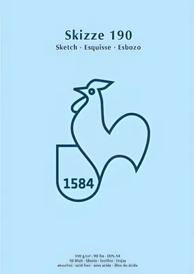 Immagine prodotto di Hahnemühle 60127432 Blocco per schizzi - A4, 190 g/m², 50 fogli