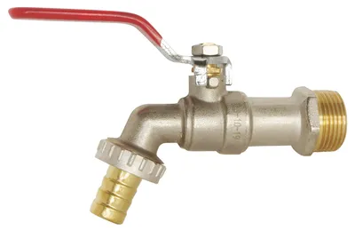Produktbild von SOMATHERM FOR YOU – Kugelhahn – Flacher Griff mit Stopfbuchse – Praktisch, zuverlässig und formschön – M 3/4" – 3/4"-Anschluss – Gehäuse aus verchromtem Messing – ACS