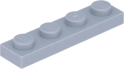 Produktbild von Lego® 1x4 Platte 3710 - 250 Stück Hellgrau