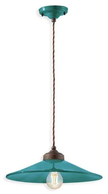 Image de Ferroluce Colors Lampe à suspendre Ø 35cm Vert Rond