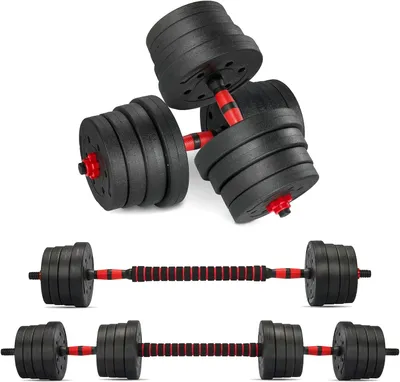 Produktbild von TEENO Kurzhantel-Set, 30 kg/20 kg/15 kg, verstellbare Hanteln, Gewichtheben, Trainingsset für Mann/Frau, Kurzhantel-Set, effektiv für Bodybuilding