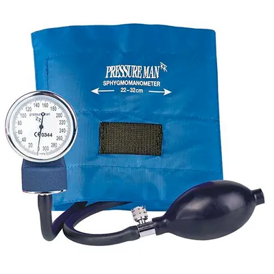 Produktbild von Pressure Man I - Blutdruckmesser mit Klettmanschette in verschied. Farben Farbe - Grau
