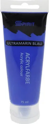 Produktbild von Spirit Acrylfarbe 75 ml, Farbe:Ultramarinblau