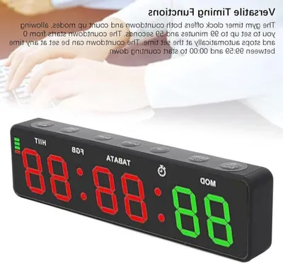 Intervalltimer für das Training mit großem LED-Display, Stoppuhr und starkem Magnet für Crossfit- und HIIT-Workouts