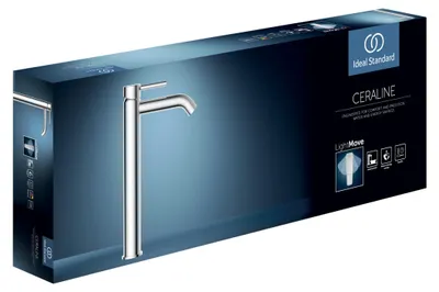 Immagine prodotto di Ideal Standard Ceraline Robinetterie de lavabo monocommande, avec socle rallongé, sans vidage, BC269XG, BC269XG