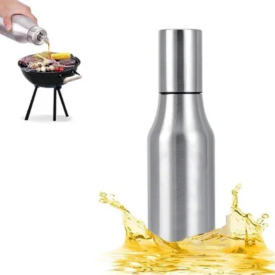 Image de Bouteille en acier inoxydable de 1 000 ml pour huile et sauce soja