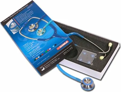 Obrázek produktu pro GIMA CLASSIC DUAL HEAD STETHO, Stetoskop pro interní medicínu, světle modrý