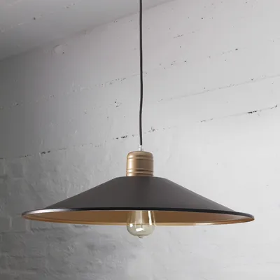 Produktbild von Pendelleuchte VintageIndustrie "Pavione" Schwarz Kupfer Metall Hängelampe Wohnzimmer Esstisch