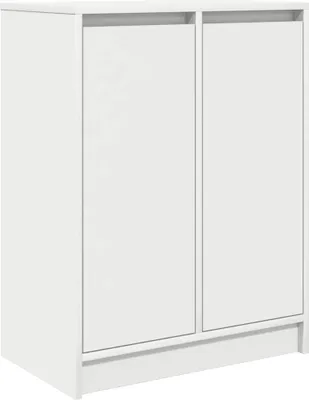 Zdjęcie produktu dla Komoda Biała 57x34x76 cm Drewno klejone