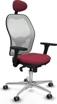 Immagine prodotto di Sedia da ufficio con poggiatesta Jorquera Piqueras y Crespo 3D086G1 Rosso granato