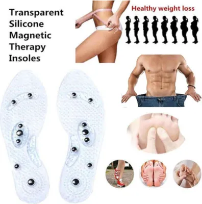 Produktbild von 1 Paar Magnetische orthopädische Einlegesohlen Akupressur Massage Schuheinlagen