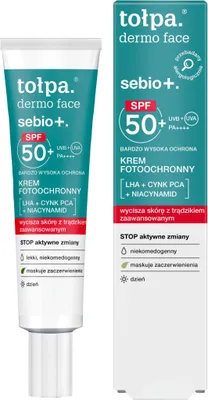 Zdjęcie produktu dla Tołpa Dermo Face Sebio+ Krem Do Twarzy Spf 50+ 40 Ml