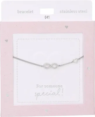 Image de Bracelet Depesche Infinity argenté « Heart of Gold » - Bijoux pour femmes
