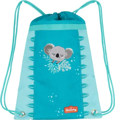 Produktbild von Scouty Sportbeutel Sporty Turnbeutel Koala türkis